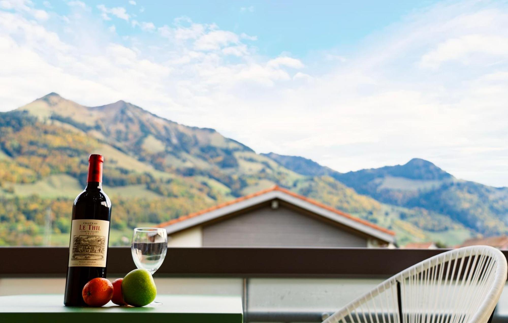 Gruyere Alpes Appartement 3 Chambres Bbq Parking Neirivue Екстер'єр фото