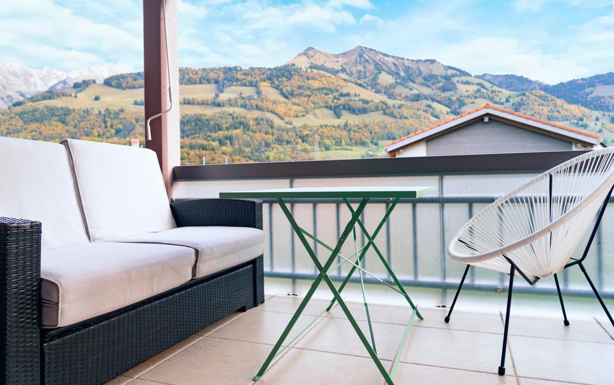 Gruyere Alpes Appartement 3 Chambres Bbq Parking Neirivue Екстер'єр фото